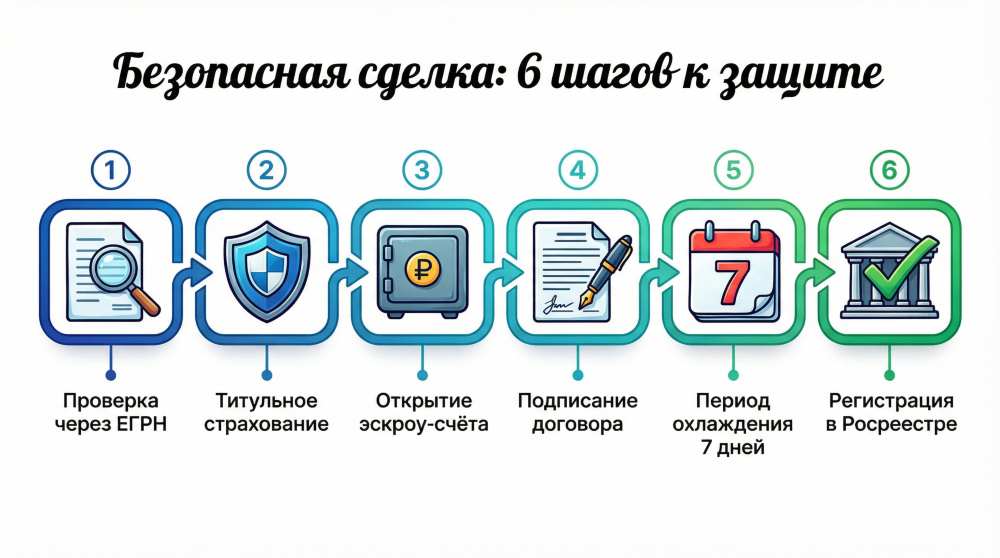 Горизонтальная последовательность из 6 шагов