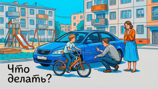 Ребенок врезался в машину на велосипеде — что делать: пошаговая инструкция и юридические последствия