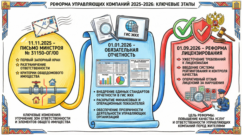 Обязанности управляющей компании: полный список из Минстроя 2025–2026
