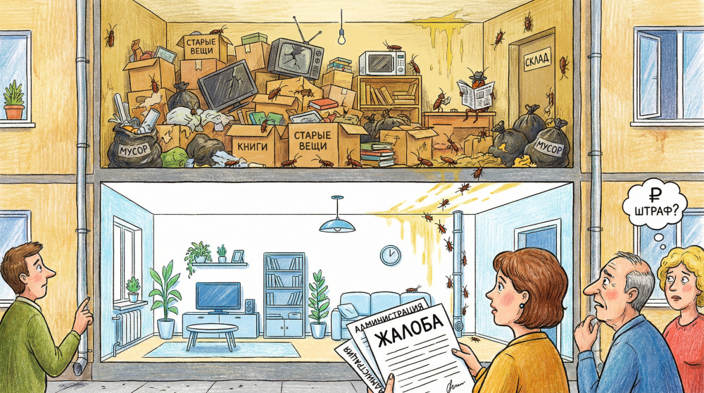 Захламление квартиры в 2026 году: закон, штрафы, практика